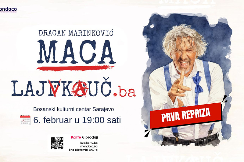 Maca u rekordnom roku rasprodao premijeru nove predstave “Lajf kouč” i zakazao novi termin Maca u rekordnom roku rasprodao premijeru nove predstave “Lajf kouč” i zakazao novi termin