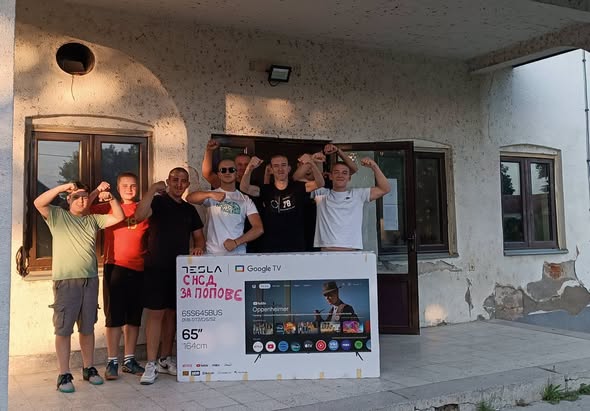 Televizor za Dom kulture u Popovima: Podrška inicijativi mladih iz sela